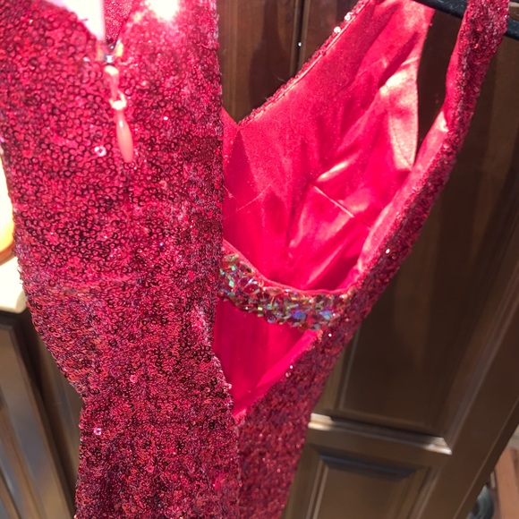 La Femme Sequin Mini Dress - Picture 4 of 7